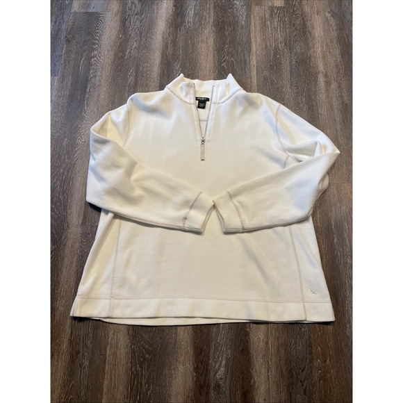 Eddie Bauer Other - Eddie Bauer Men's 2XL 1/4 Zip Long Sleeve Pullover Sweater White
